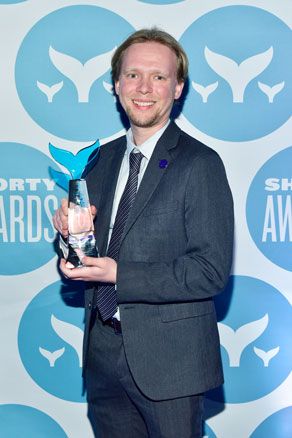 Paul Franz receives the 2017 Shorty Award